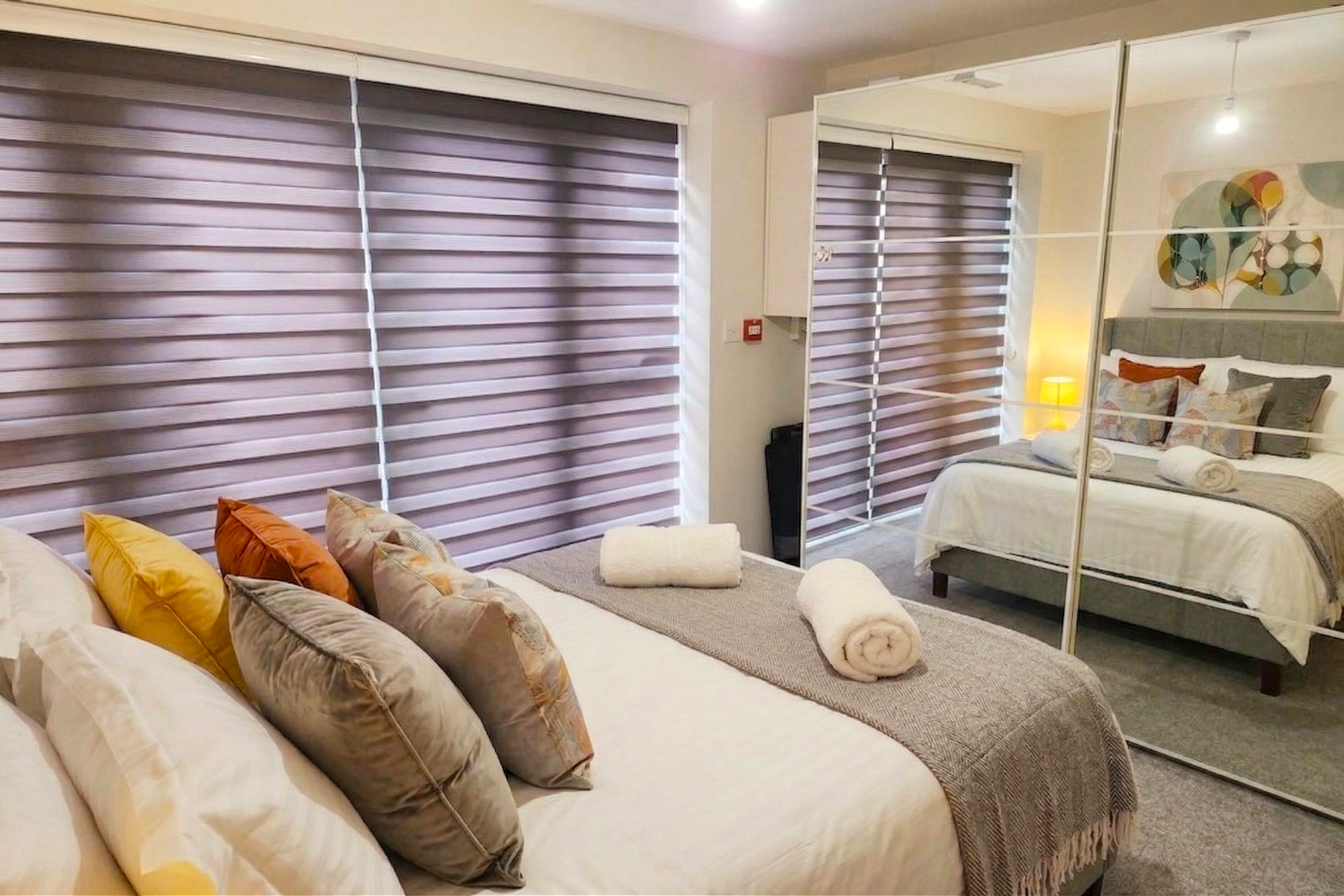 Elegant bedroom interior from a completed project